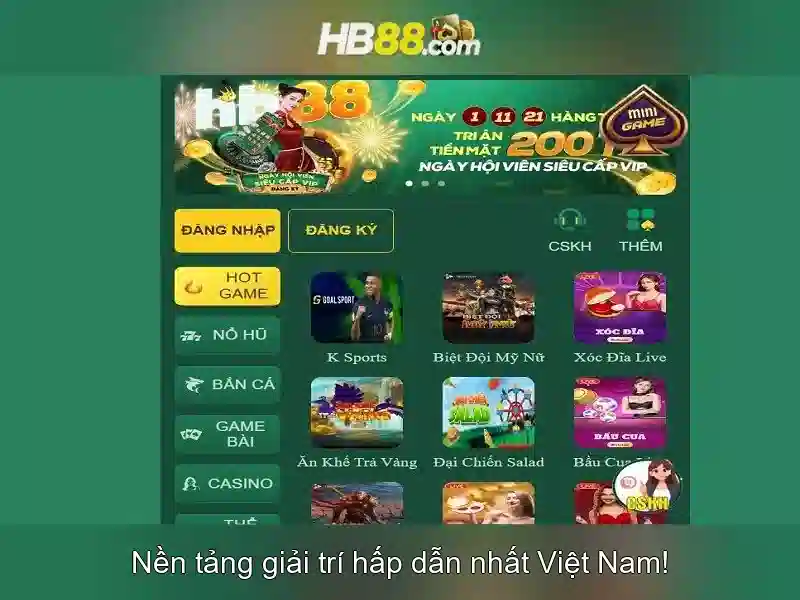 Khám Phá Game Slot HB88