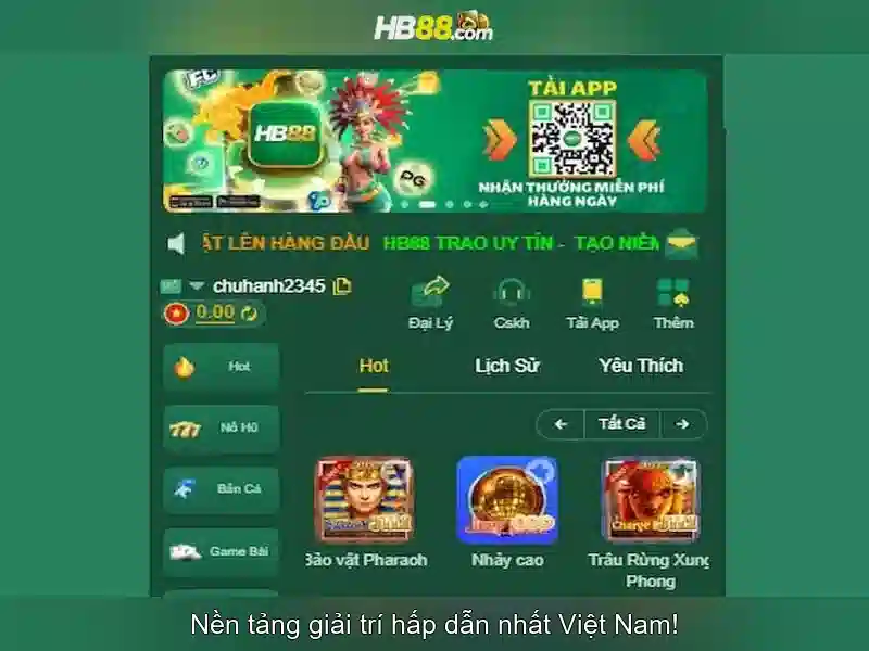 Tựa game Slot mới nhất tại HB88